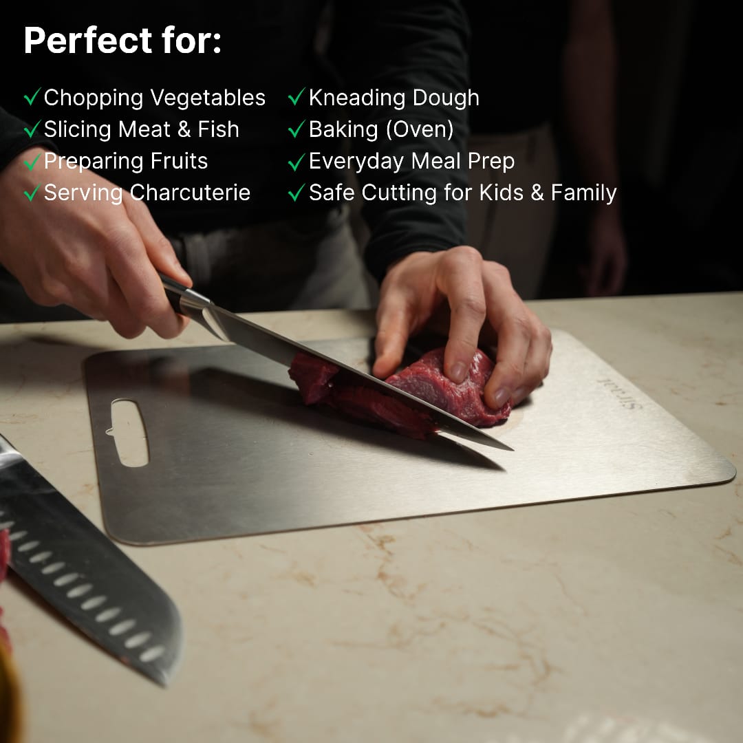 Multi-Function Stainless Steel Cutting Board