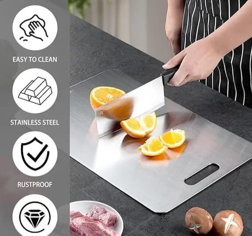 Multi-Function Stainless Steel Cutting Board